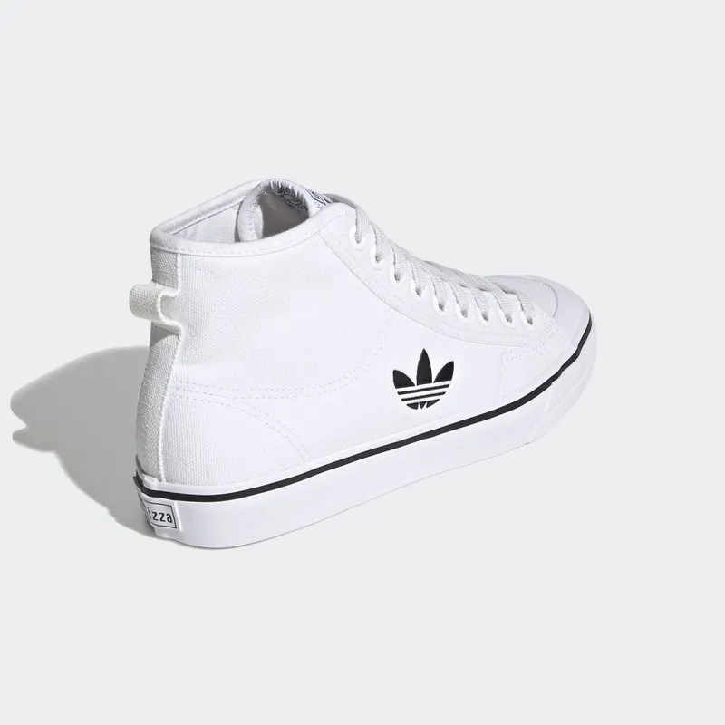 adidas Nizza Hi Cloud White Black Cloud White/Cloud White/Core Black (FW8351)