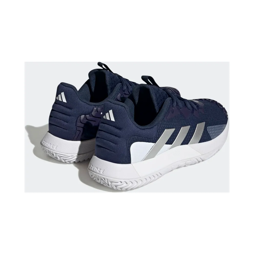 adidas SoleMatch Control Tennis Shoes Team Navy Blue 2 / Matte Silver / Cloud White (HQ8440)