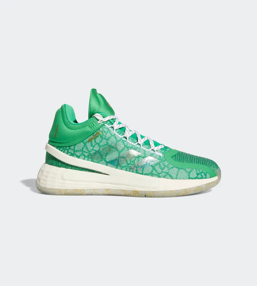 Adidas D Rose 11 ‘Christmas Pack’ Vivid Green/Gold Metallic/Cream White (FZ0849)
