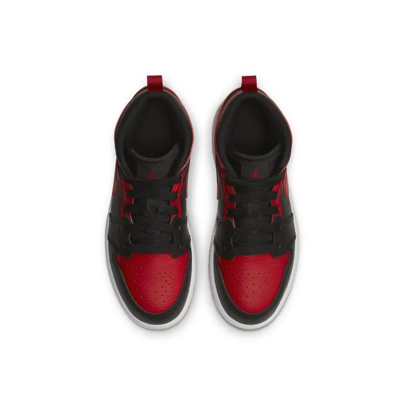 Jordan 1 Mid Banned 2020 (PS) Black/University Red-Black-White (640734-074)