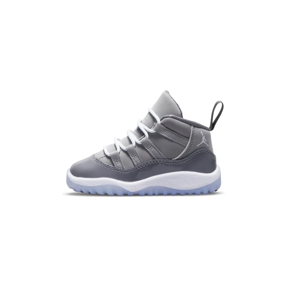 Air Jordan 11 Cool Grey (TD) – “Medium Grey / Multi-color / Multi-color” (378040-005)