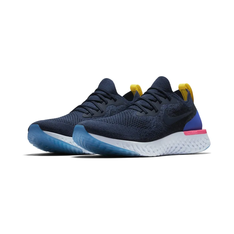Nike Epic React Flyknit College Navy College Navy/College Navy-Racer Blue (AQ0067-400)