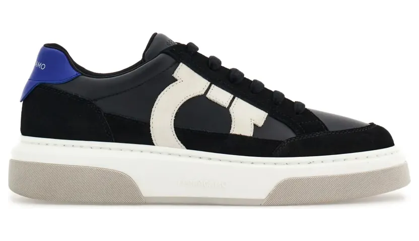 Ferragamo Leren sneakers met Gancini patch – Veelkleurig (769884)