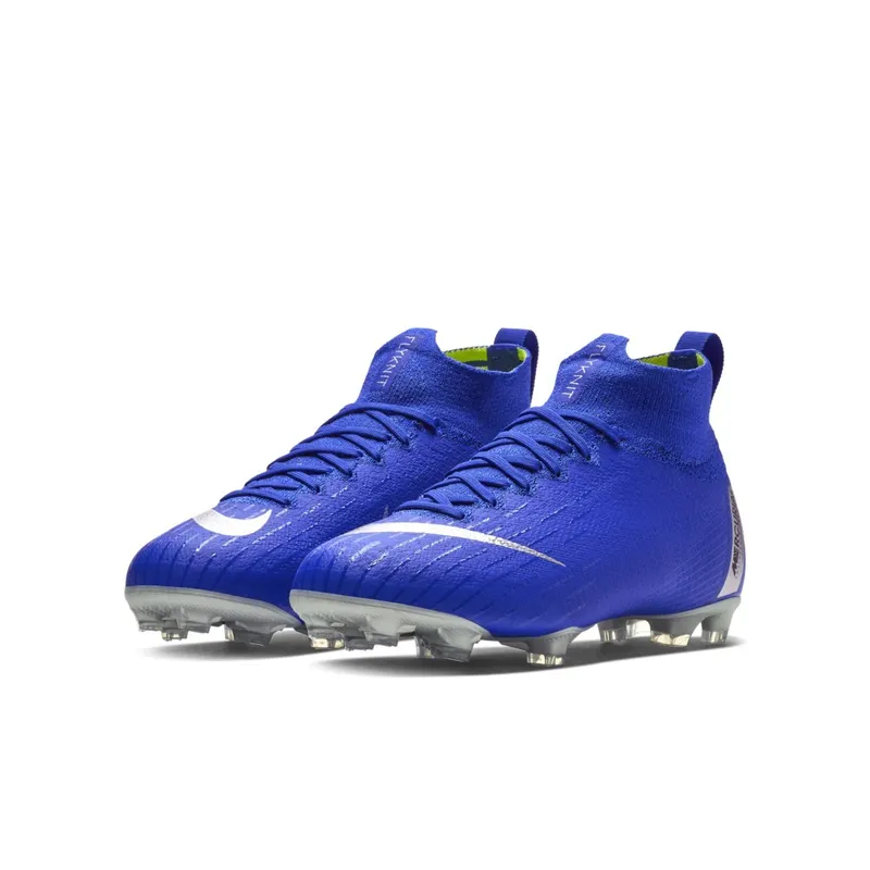 Nike Mercurial Superfly 6 Elite FG Racer Blue (GS) Racer Blue/Metallic Silver-Black-Volt (AH7340-400)
