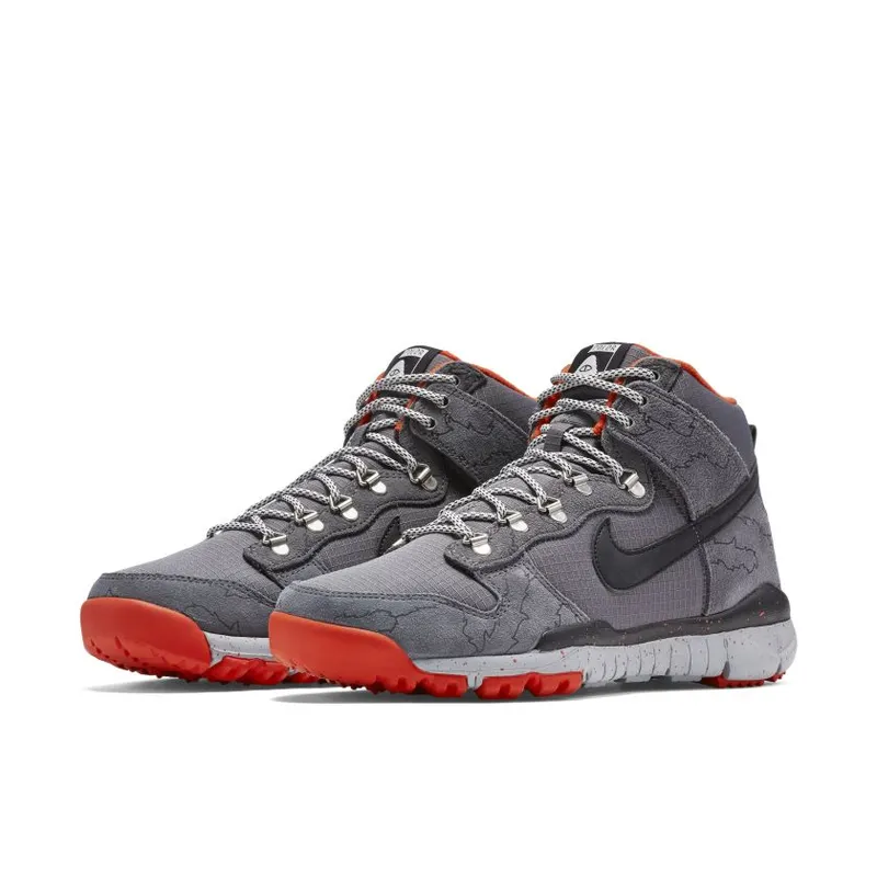 Nike SB Dunk High R/R Poler Dark Grey/University Orange-Black-White (806335-008)