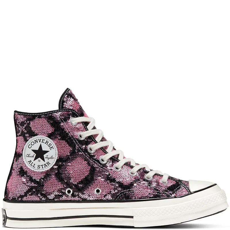 Converse Chuck Taylor All-Star 70s Hi Light Sequin Light Orchid/Egret-Black (166560C)