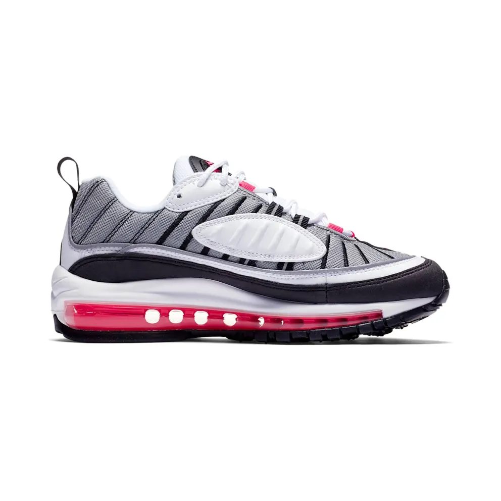 Nike Air Max 98 Solar Red (W) White/Solar Red-Dust-Reflect Silver (AH6799-104)