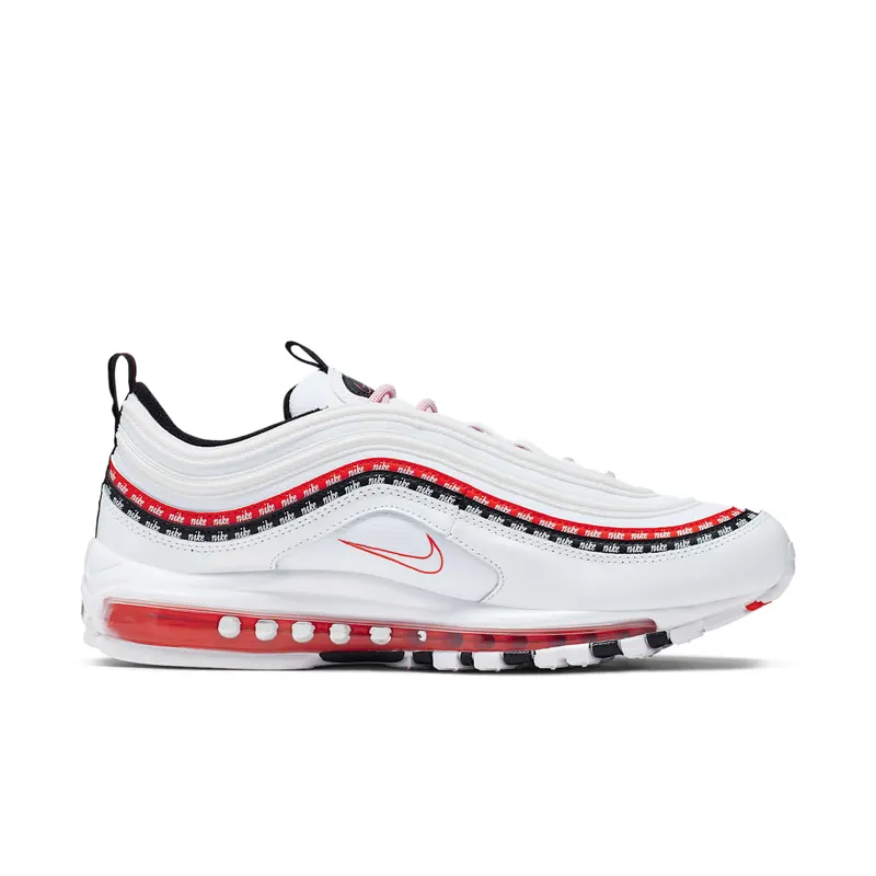 Nike Air Max 97 Sketch Logo White Black Red (CK9397-100)