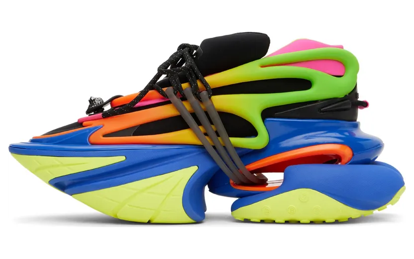 Balmain Multicolor Unicorn Low-Top Sneakers (YM1VJ309KNHC) (3)