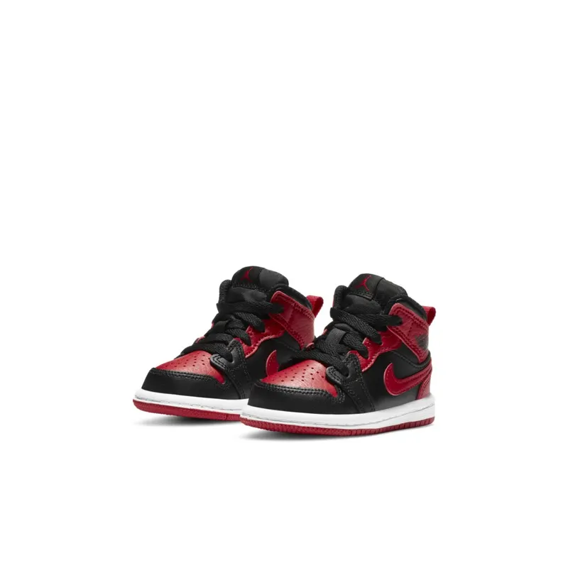 Jordan 1 Mid Banned 2020 (TD) Black/University Red-Black-White (640735-074)