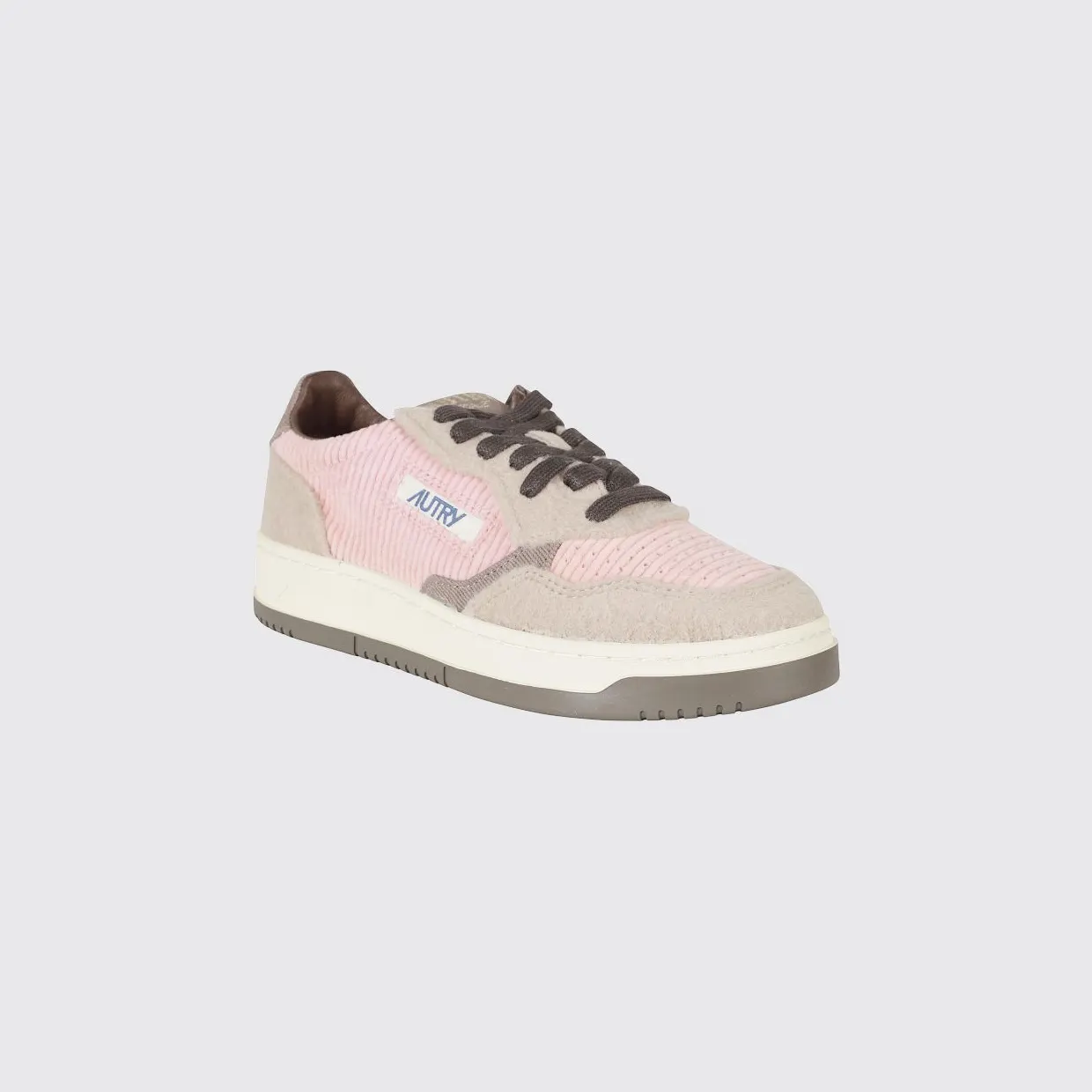Autry Medalist Low Sneakers for in Leather and Suede with a Bicolor Design Pink (AULWV101)
