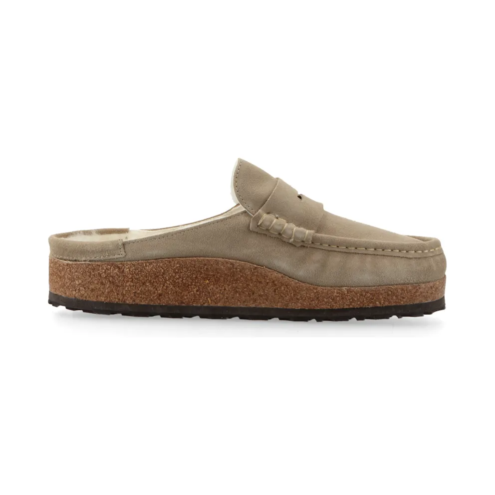 Birkenstock Naples Shearling Natural Leather Oiled “Taupe” – 1028084