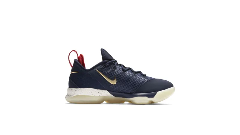 Nike LeBron XIV Low Midnight Navy/Metallic Gold Midnight Navy/Metallic Gold (878636-400)