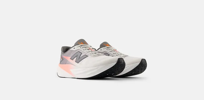 New Balance TCS NYC Marathon FuelCell Rebel v5 Grapefruit Grey Matter Poppy (MFCXNY5)