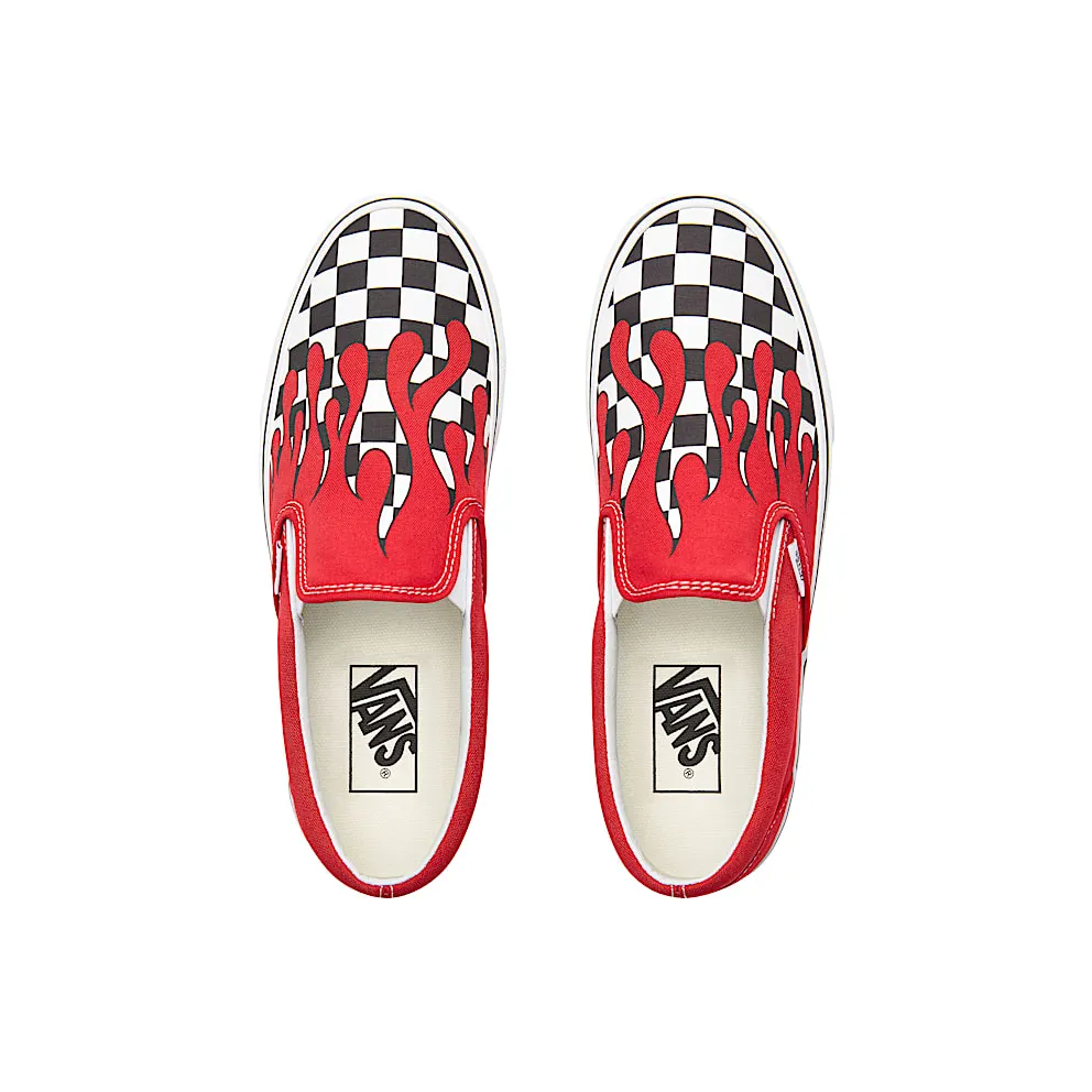 Vans Slip-On Checker Flame Red Racing Red/True White (VN0A38F7RX5)
