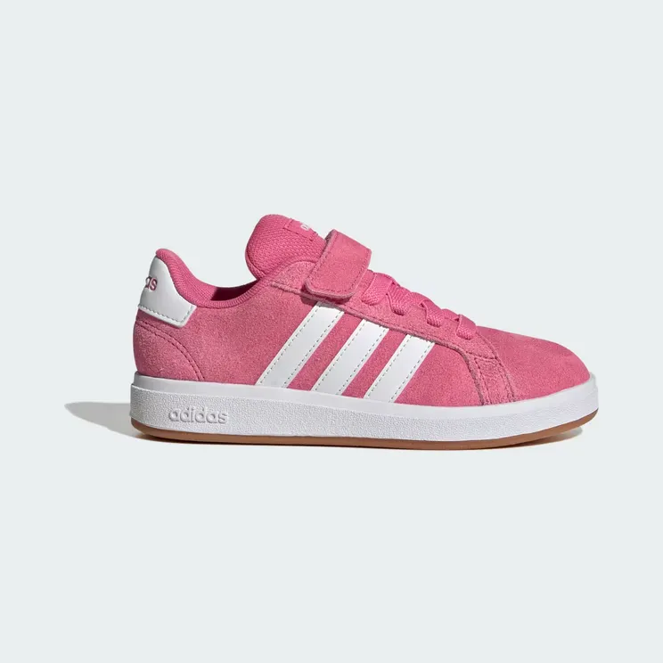 adidas Grand Court 00s Shoes Kids “Pink Fusion / Cloud White / Gum” (JP9350)