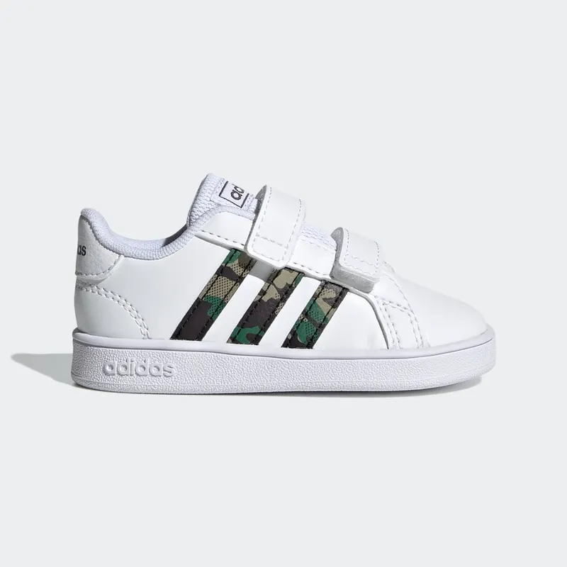 adidas Grand Court Camouflage Cloud White / Core Black / Carbon (GZ1086)