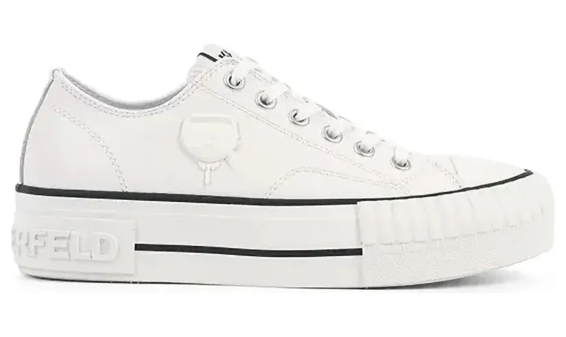 Karl Lagerfeld Sneakers mit Logo-Detail – Weiß (KL60426)