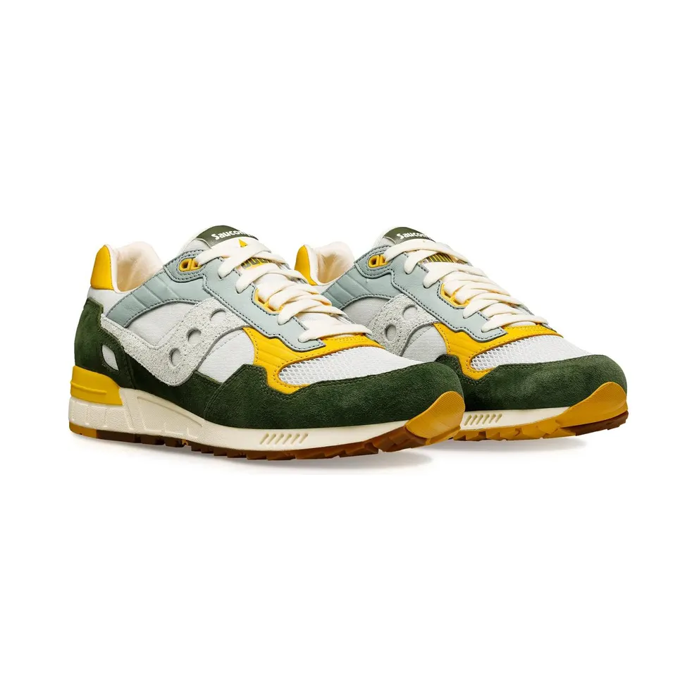 Saucony Shadow 5000 Premium Light Grey Green Yellow (S70811-2)