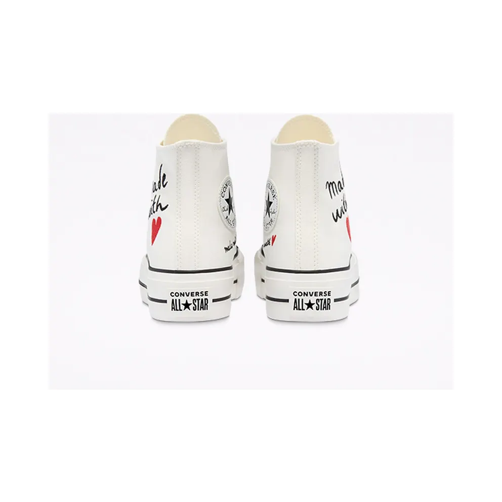 Converse Valentine’s Day Platform Chuck Taylor All Star High Top Vintage White/egret/black (571119C)