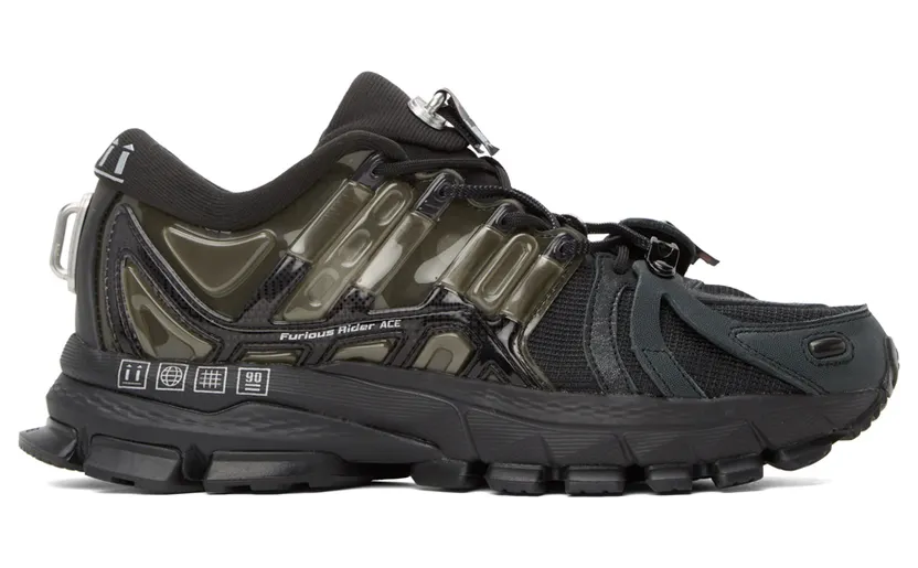 Li-Ning Black & Grey Furious Rider Ace 1.5 Sneakers (ARHR129-2K)