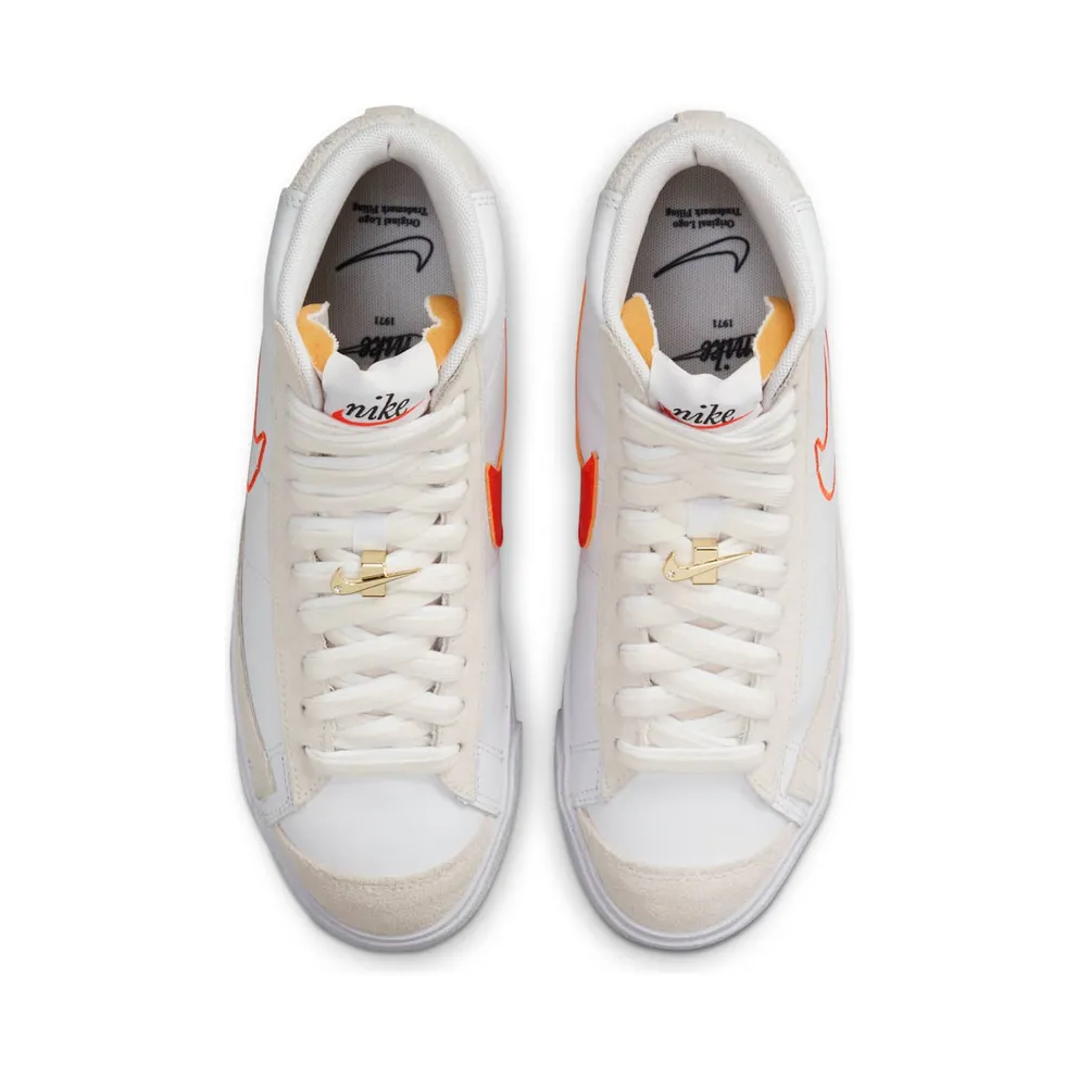 Nike Blazer Mid 77 First Use – “White / Orange / Summit White” (DH6757-100)