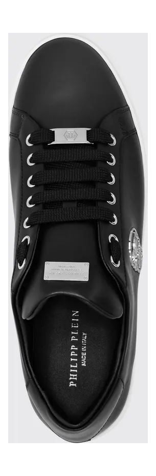 Philipp plein Skull Print Smooth Leather Low-Top Sneakers White 1 (LADSUSC0789PLE005N0102) (2)