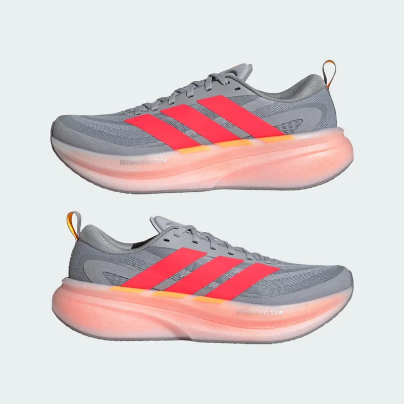 Adidas SUPERNOVA GLIDE Running Shoes Halo Silver / Lucid Red / Grey (KI8024)