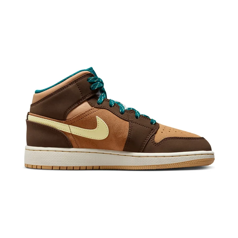 Nike Air Jordan 1 Mid SE Cacao Wow (GS) (DZ6335-200)