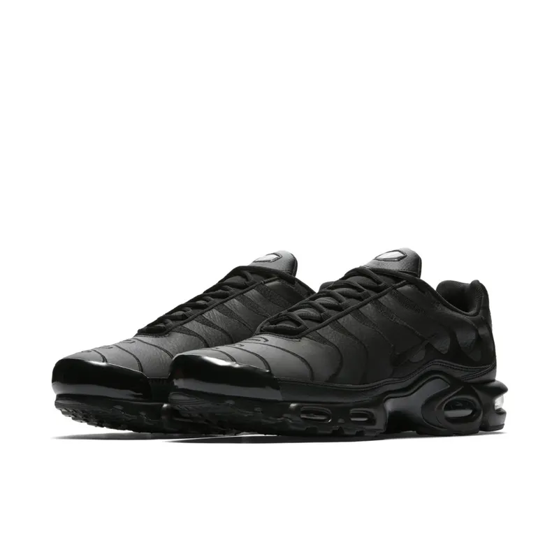 Nike Air Max Plus Triple Black Leather Black/Black-Black (AJ2029-001)