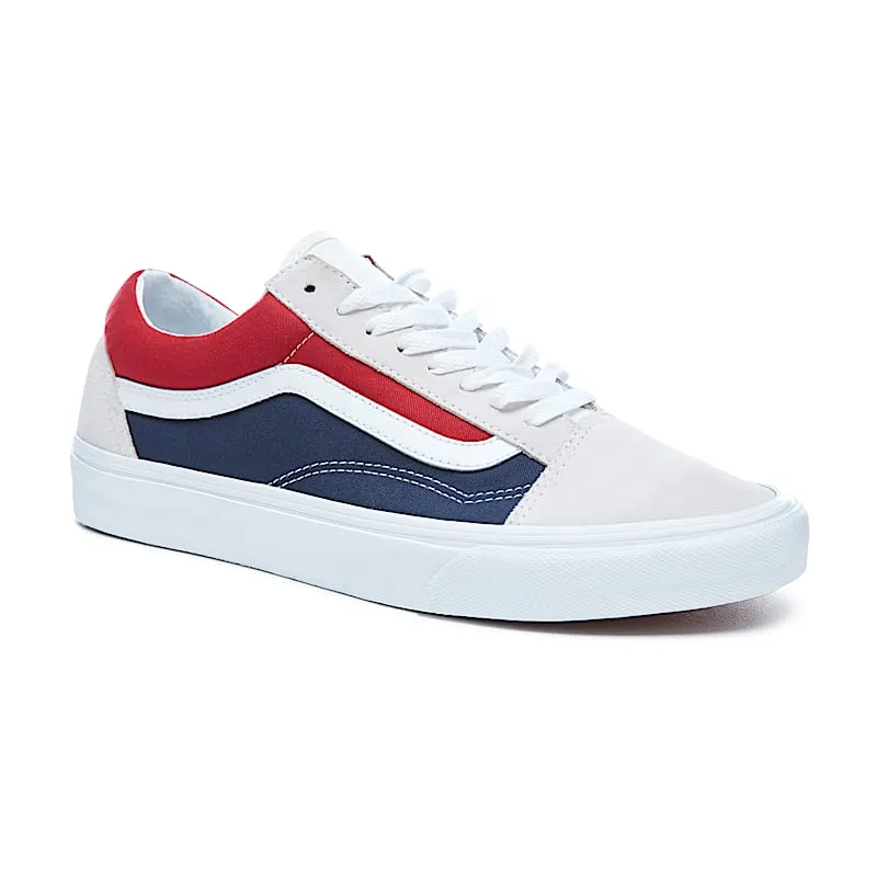Vans Old Skool Retro Block White/Red-Dress Blues (VN0A38G1QKN)