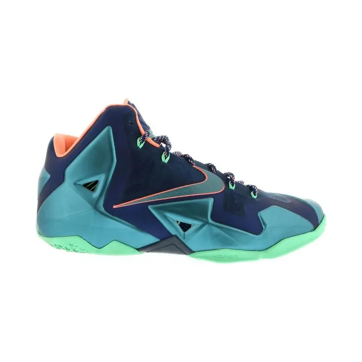 Nike LeBron 11 ‘Miami vs Akron’ Brave Blue/Green Glow-Mineral Teal-Atomic Pink (616175-400)
