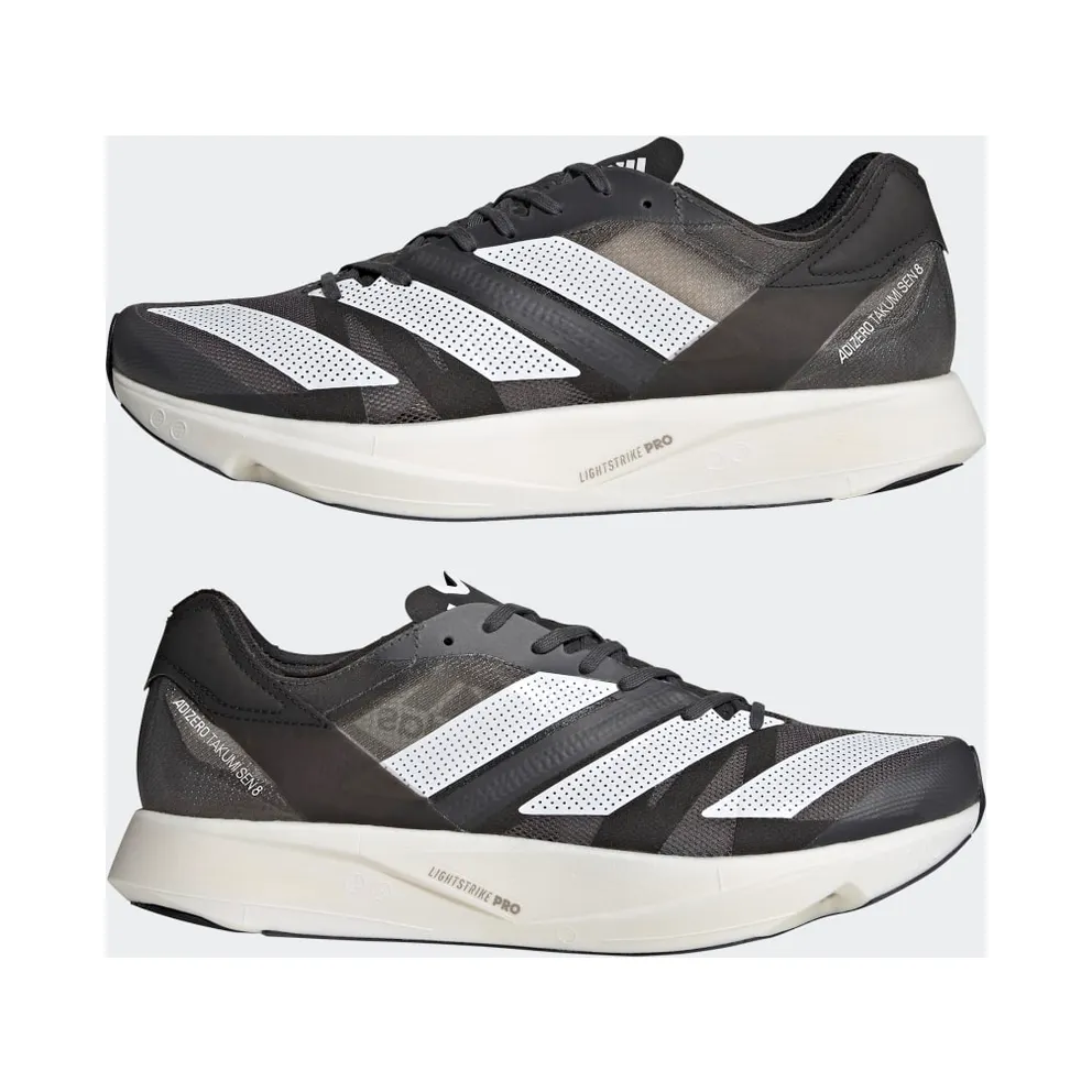 adidas Adizero Takumi Sen 8 Grey Six / Cloud White / Core Black (H01121)