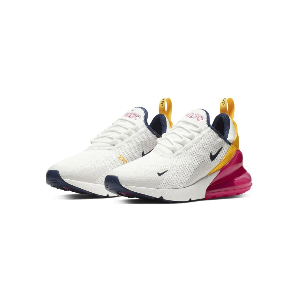 Nike Air Max 270 Laser Fuchsia (W) Summit White/Laser Fuchsia-Platinum Tint-Midnight Navy (AH6789-106)