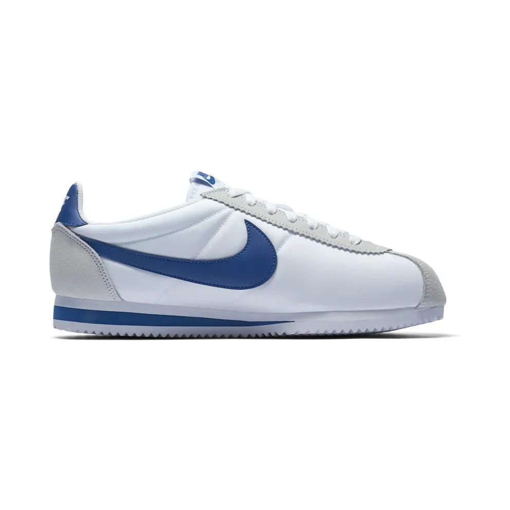 Nike Classic Cortez Nylon “White / Gym Blue” (807472-102)
