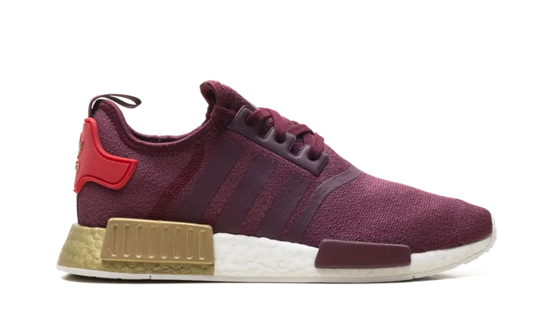 Adidas NMD R1 “MAROON/MAROON/GLORY RED/GOLD” (FY9390)