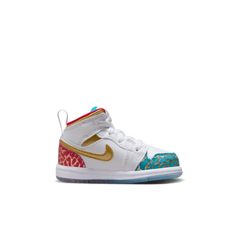 Jordan 1 Mid Sneaker School NC to Chi (FB2211-100)