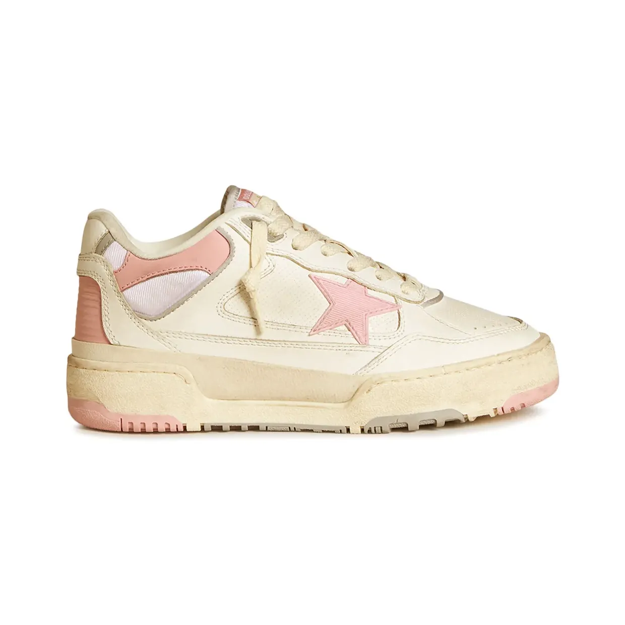 Golden Goose Forty2 leren sneakers – Beige (GWF00630F005711)