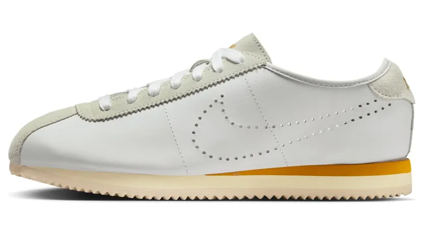 Nike Cortez “White Bronze Perforated Swoosh” (HQ1841-100)