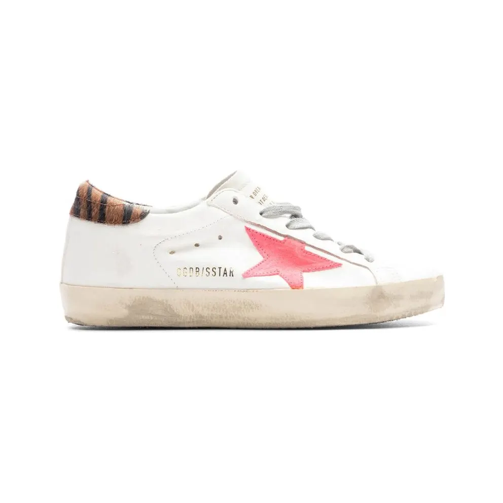 Golden Goose Super-Star White Fluorescent Red Zebra (GWF00101.F004139.11387)