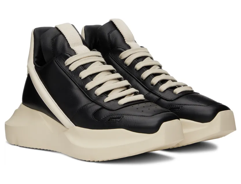 Rick Owens Black Geo Geth Sneakers (RP02B6814 LPO) (4)
