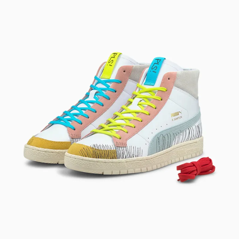 Puma x MICHAEL LAU Ralph Sampson 70 Mid White/Blue (375197-01)