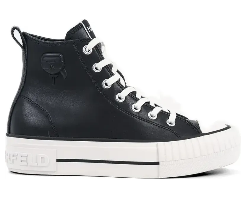 Karl Lagerfeld Kampus Max NFT High-Top-Sneakers – Schwarz (KL60456)