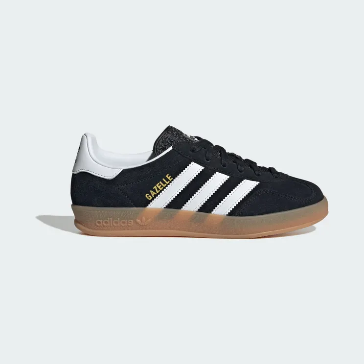 Adidas Gazelle Indoor Kids Core Black / Cloud White / Gum (JQ8701)