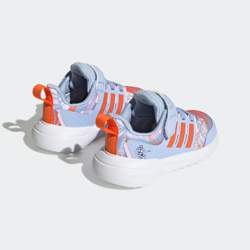 Adidas adidas x Disney FortaRun 2.0 Moana Cloudfoam Sport Running Elastic Lace Top Strap Blue Dawn / Semi Impact Orange / Clear Pink (HP8998)
