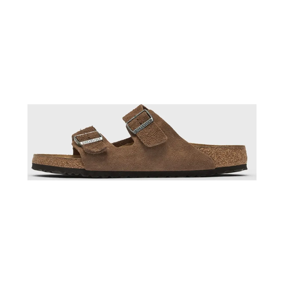 Birkenstock Arizona Suede Leather Dark Tea