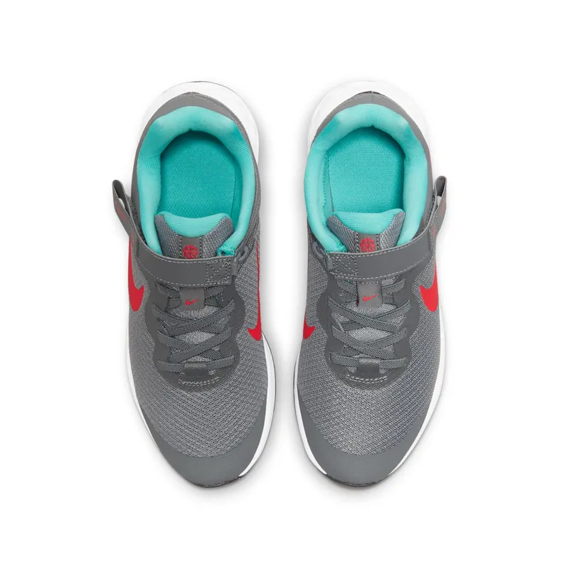 Nike Revolution 6 FlyEase Older Kids’ Easy On/Off Road Running Grey 50% Sustainable Materials (DD1113-006)