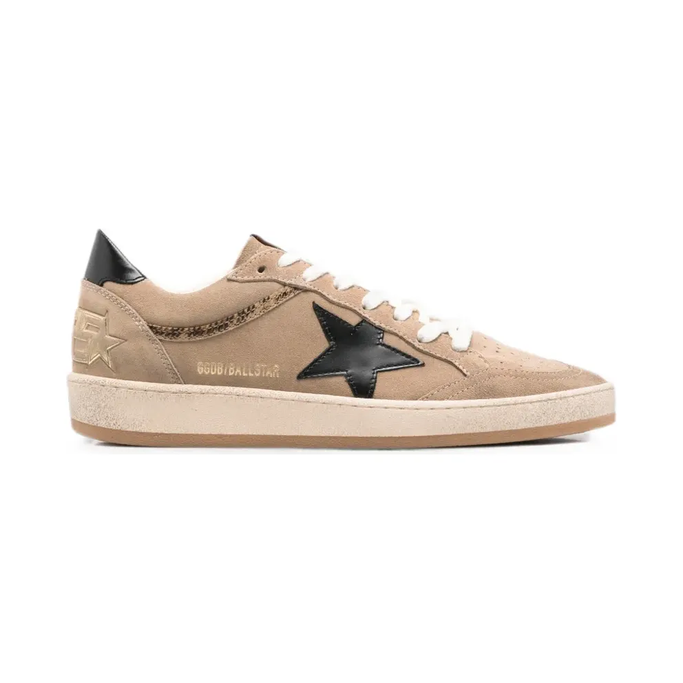 Golden Goose Ball Star aus Wildleder – Nude (GWF00117F008704)