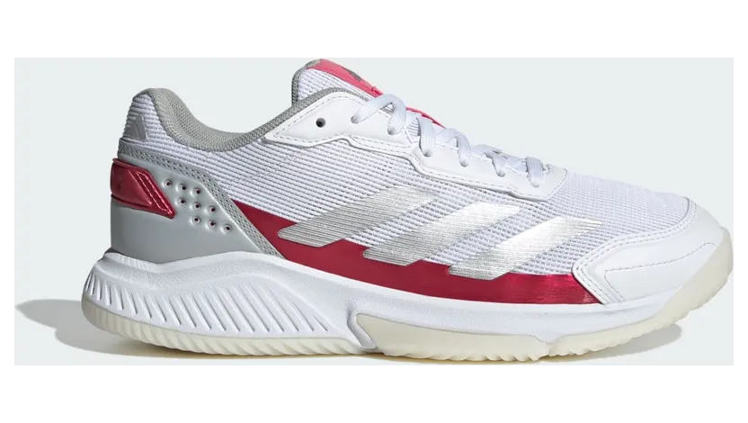 Adidas Courtquick Padel Cloud White / Silver Metallic / Lucid Pink (IH3407)