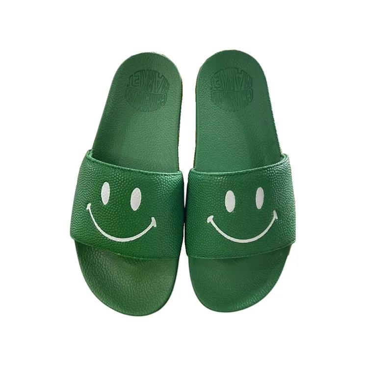 Chinatown Market Smiley Slide Green White ((Green) CTMS-250032)
